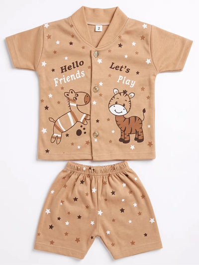 Tan Zebra Set | Best Baby Newborn Cloths in Pakistan