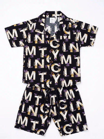 Black Alphabet Set | Buy Baby Boy Clothes Online