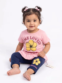 Baby Girl Pink Floral Suit Rompers - Baby Outfits