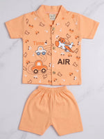 Peach Transport 2-Piece Set | New Born Baby outfits
