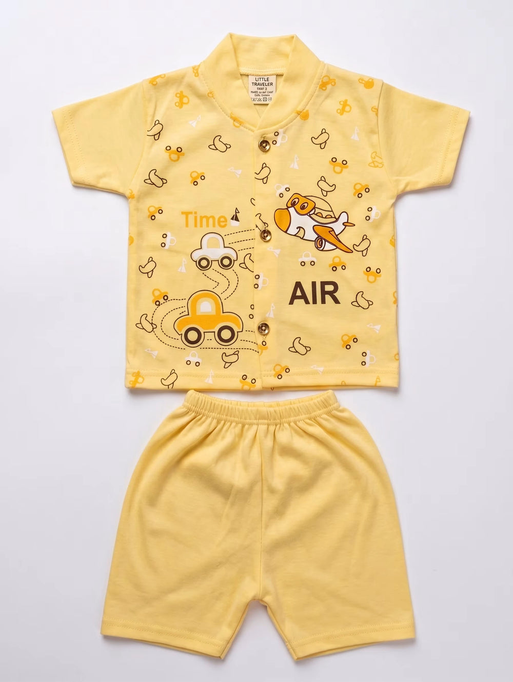 Yellow Airplane Set | New Born Baby Boy Dress Design in Pakistan