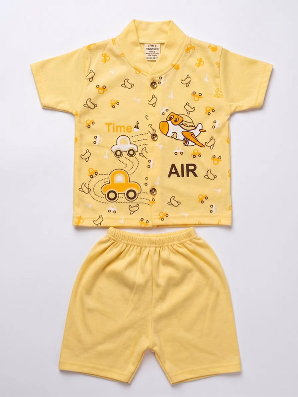 Little Yellow New Born Baby 2-Piece Outfit Set Romper