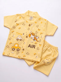 Yellow Airplane Set | New Born Baby Boy Dress Design in Pakistan
