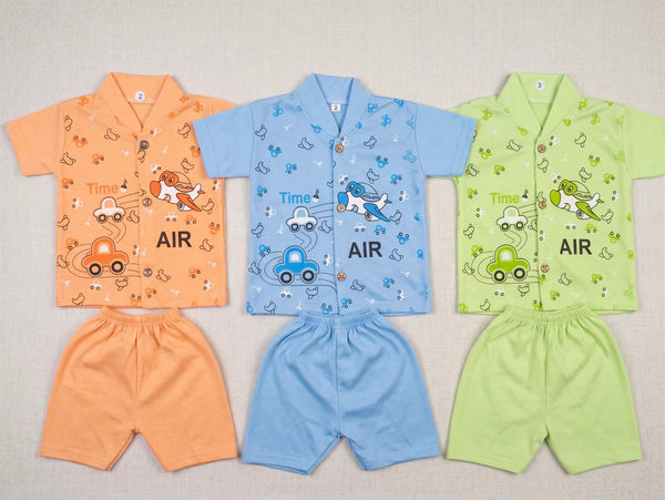 3-Pack Rompers Little Traveler Transport 2-Piece Outfit Sets