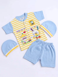 Yellow & Blue 3-Piece Set | Best Baby Newborn Rompers