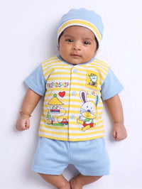 Yellow & Blue 3-Piece Set | Best Baby Newborn Rompers