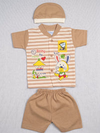Brown & Tan Bunny 3-Piece "Going Home" Outfit Set - Baby Outfits
