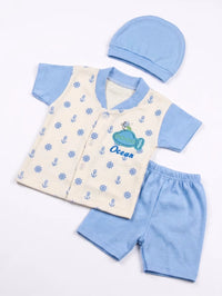Nautical Blue Set | Best New Born Baby Rompers