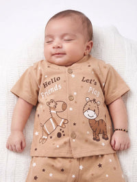 Tan Zebra Set | Best Baby Newborn Cloths in Pakistan