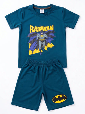 Dark Blue Batman Dry-Fit 2-Piece Activewear Set