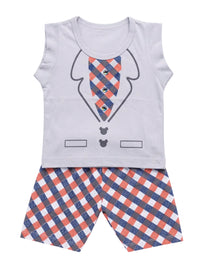 Grey Faux Suit Set | Trendy Baby Boy Clothes