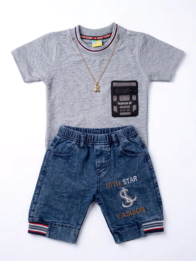 Grey & Denim Set | Shop the Best Baby Clothes Online