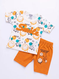 Orange Smiley Set | Shop Trendy Kids Summer Clothes