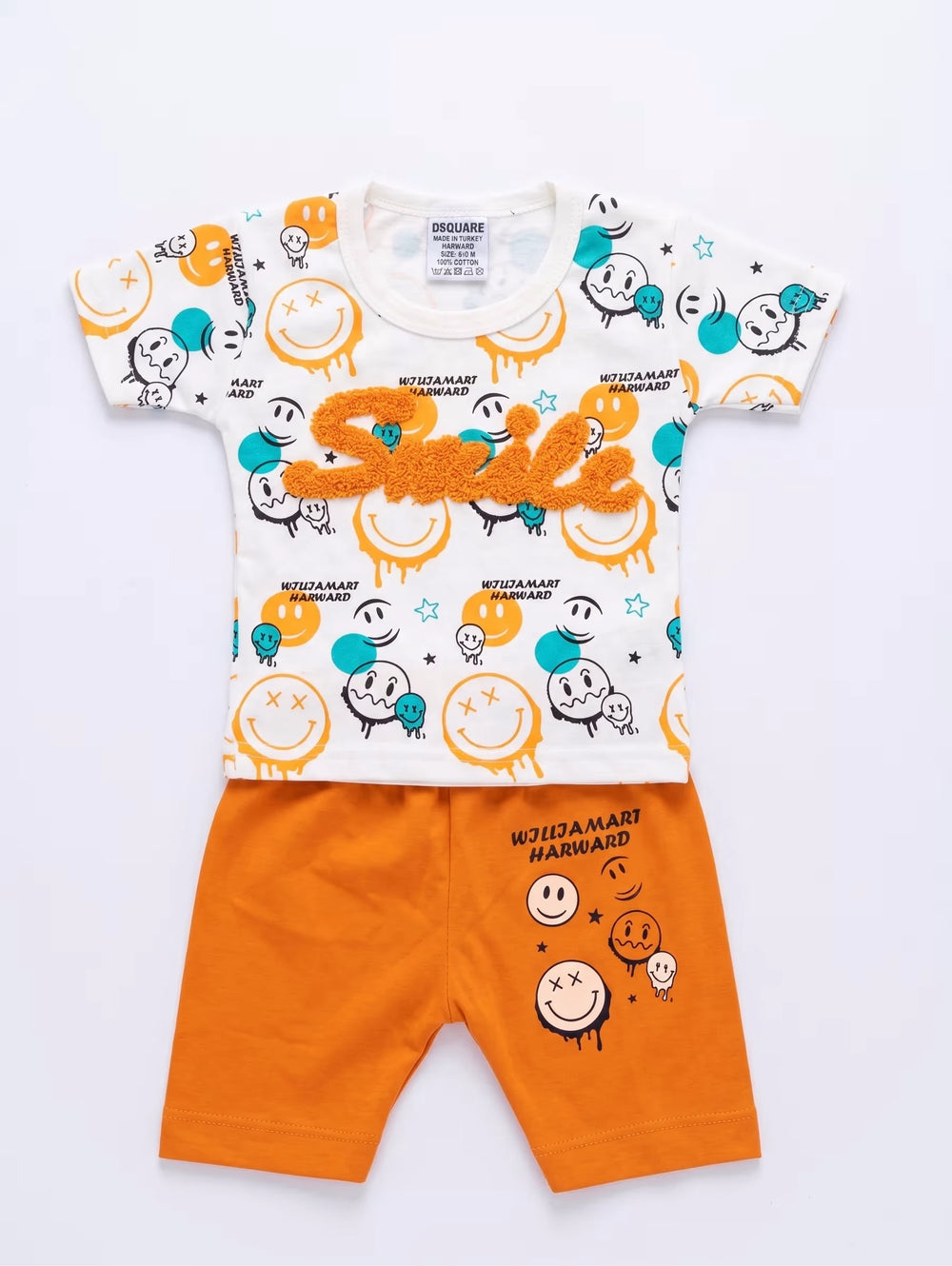 Orange Smiley Set | Shop Trendy Kids Summer Clothes
