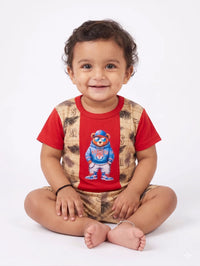 Red Ranger Bear Set | Shop Cool Baby Boy Clothes