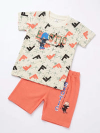 Coral Exotic Streetwear Set | Best Baby Clothes For Boys